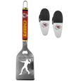 Kansas City Chiefs Steel Logo Spatula w/Chip Clips