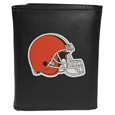Cleveland Browns Leather Tri-fold Wallet, Large Logo