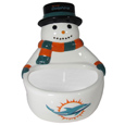 Snowman Ceramic Candle