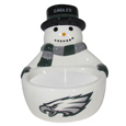Philadelphia Eagles Snowman Candle