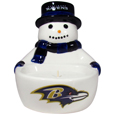 Baltimore Ravens Snowman Candle