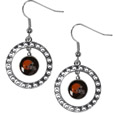 Cleveland Browns Rhinestone Hoop Earrings