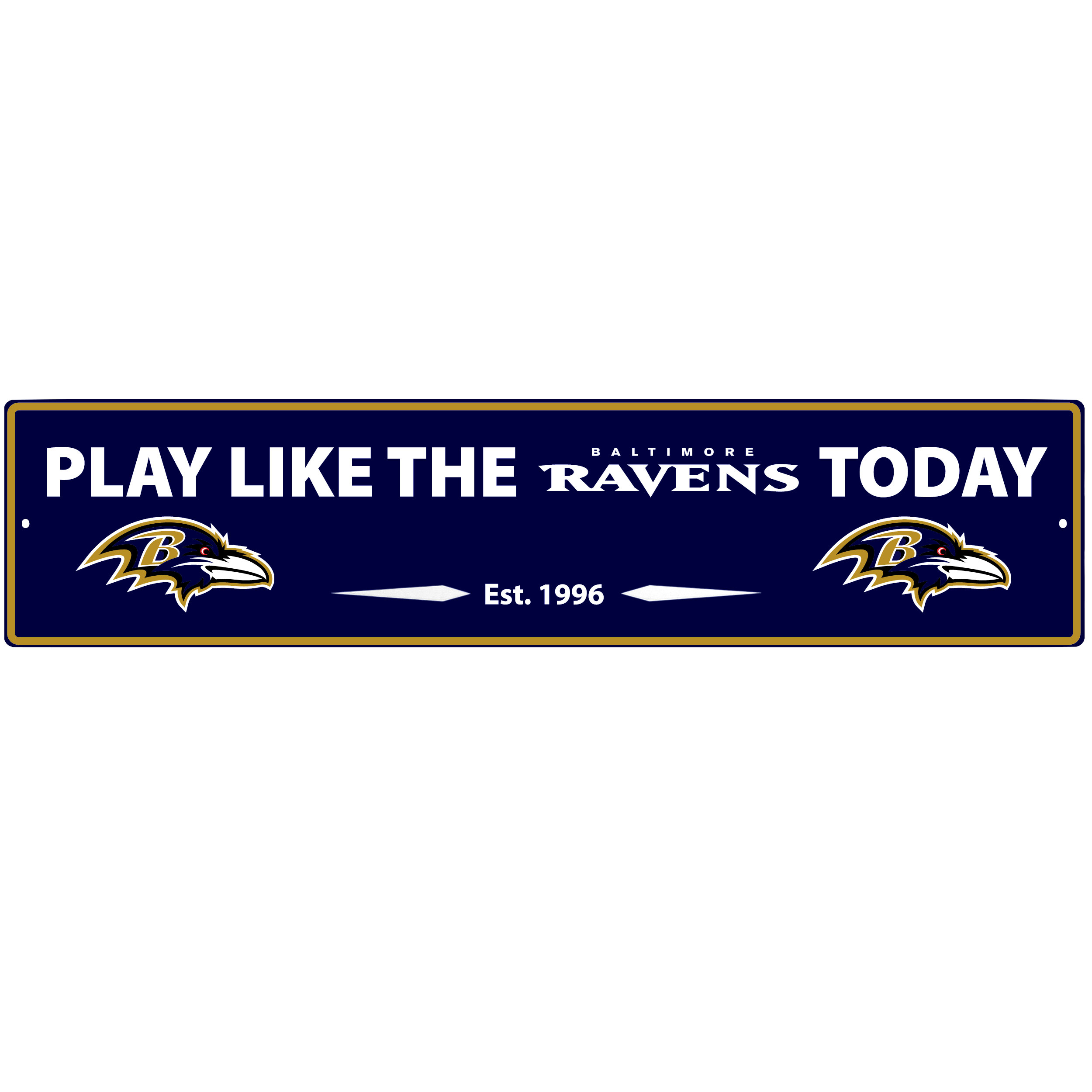 Baltimore Ravens Street Sign Wall Plaque