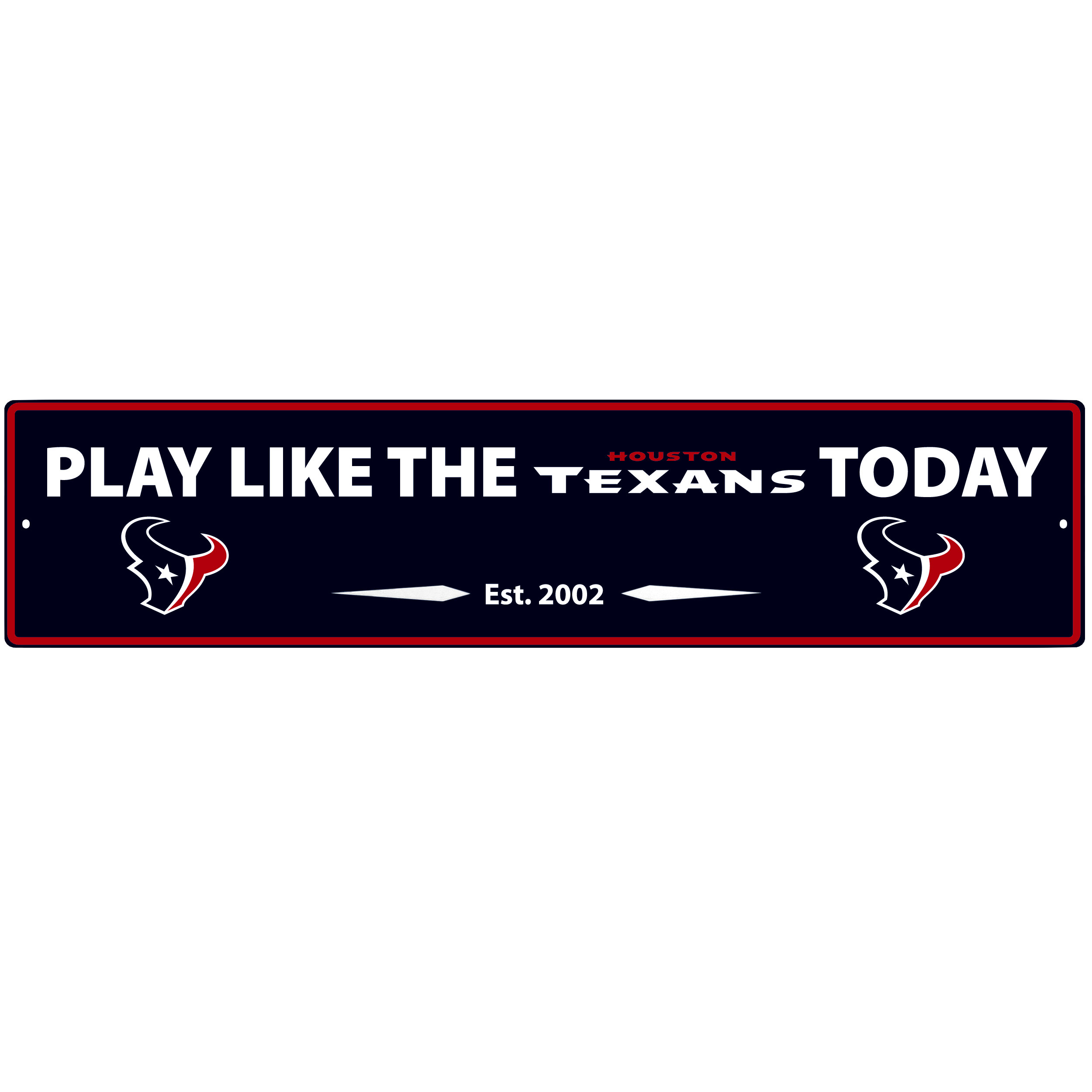 Houston Texans Street Sign Wall Plaque    