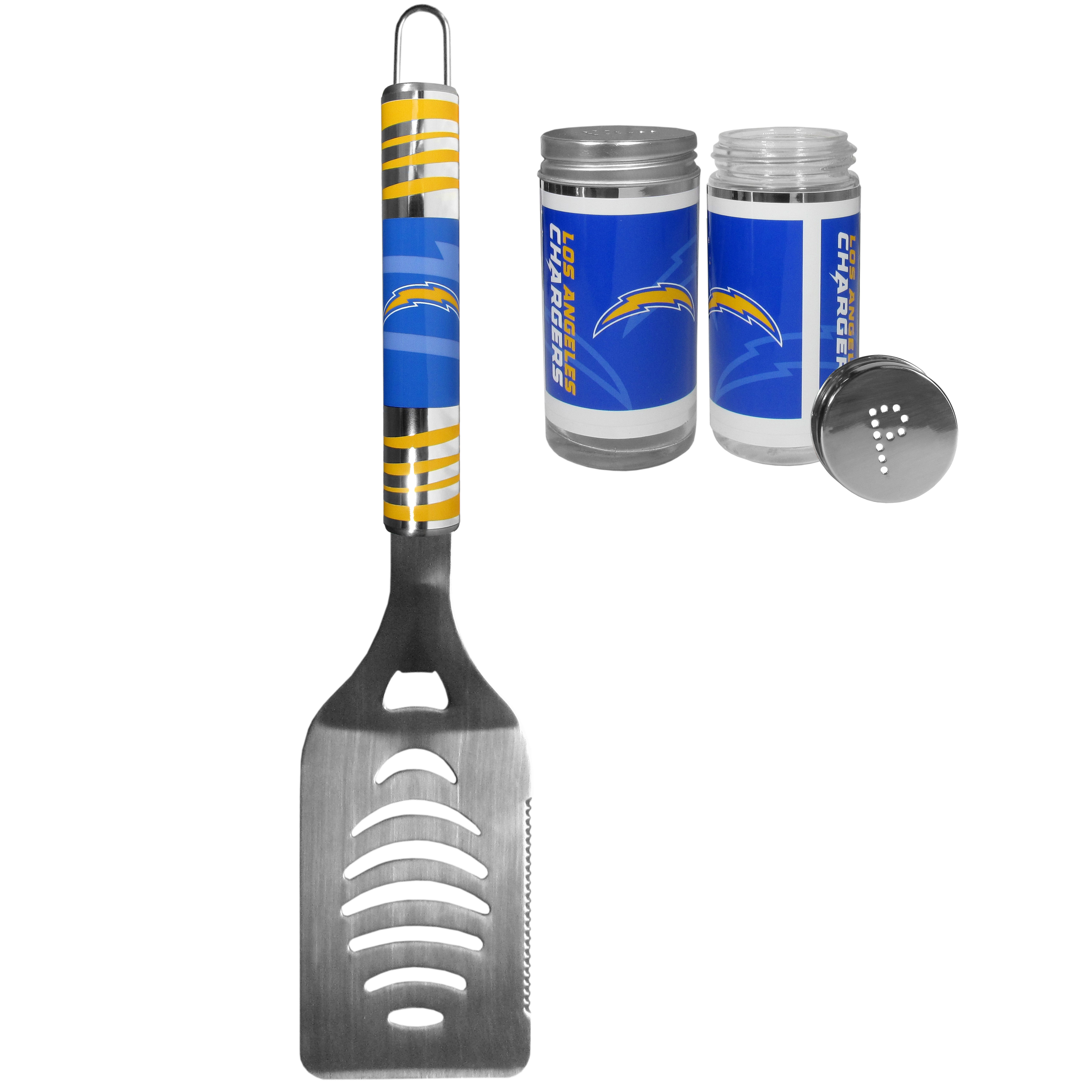 Los Angeles Chargers Tailgater Spatula and Salt and Pepper Shakers    