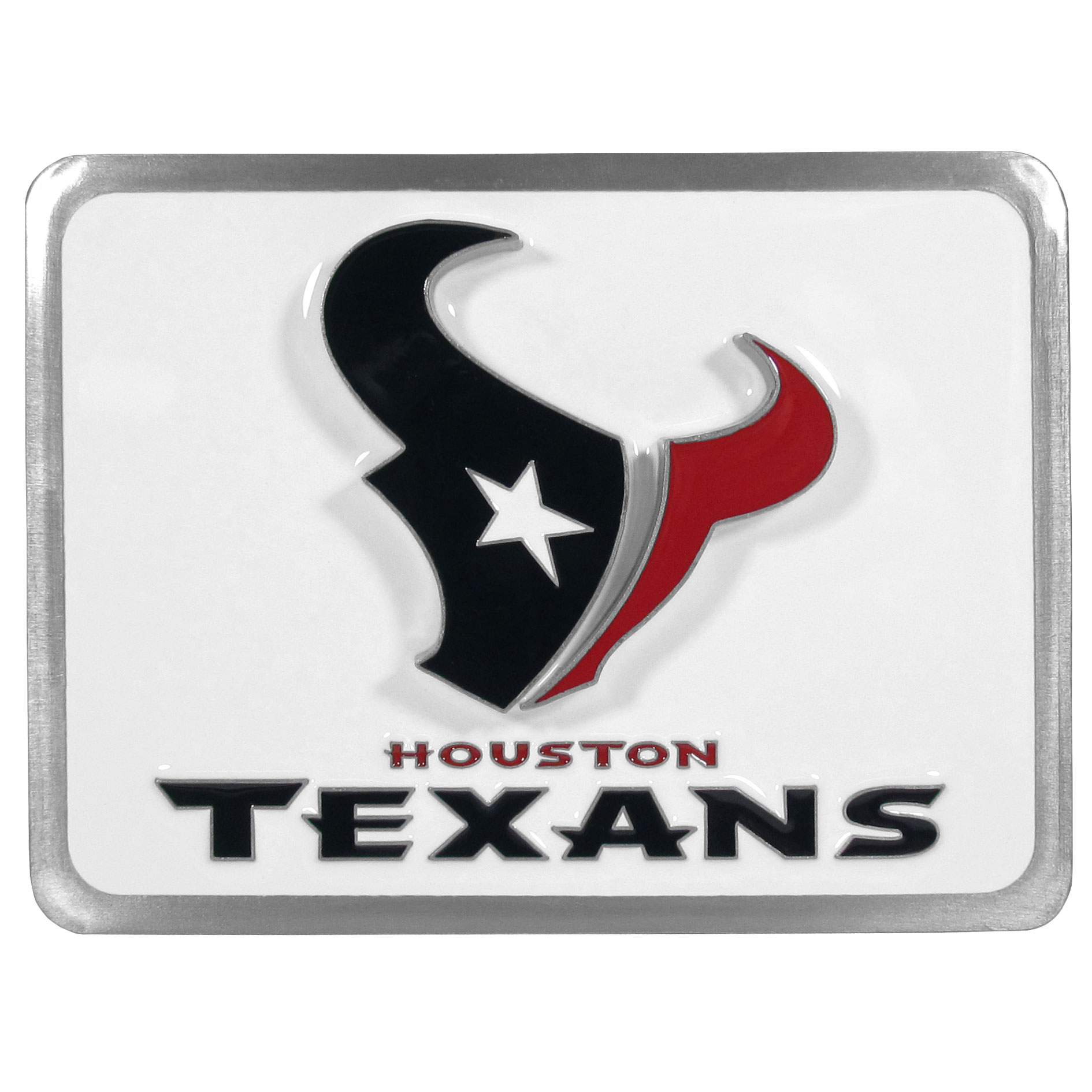 Houston Texans Hitch Cover Class II and Class III Metal Plugs    