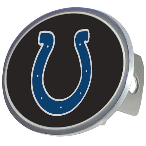 Indianapolis Colts Oval Metal Hitch Cover Class II and III    