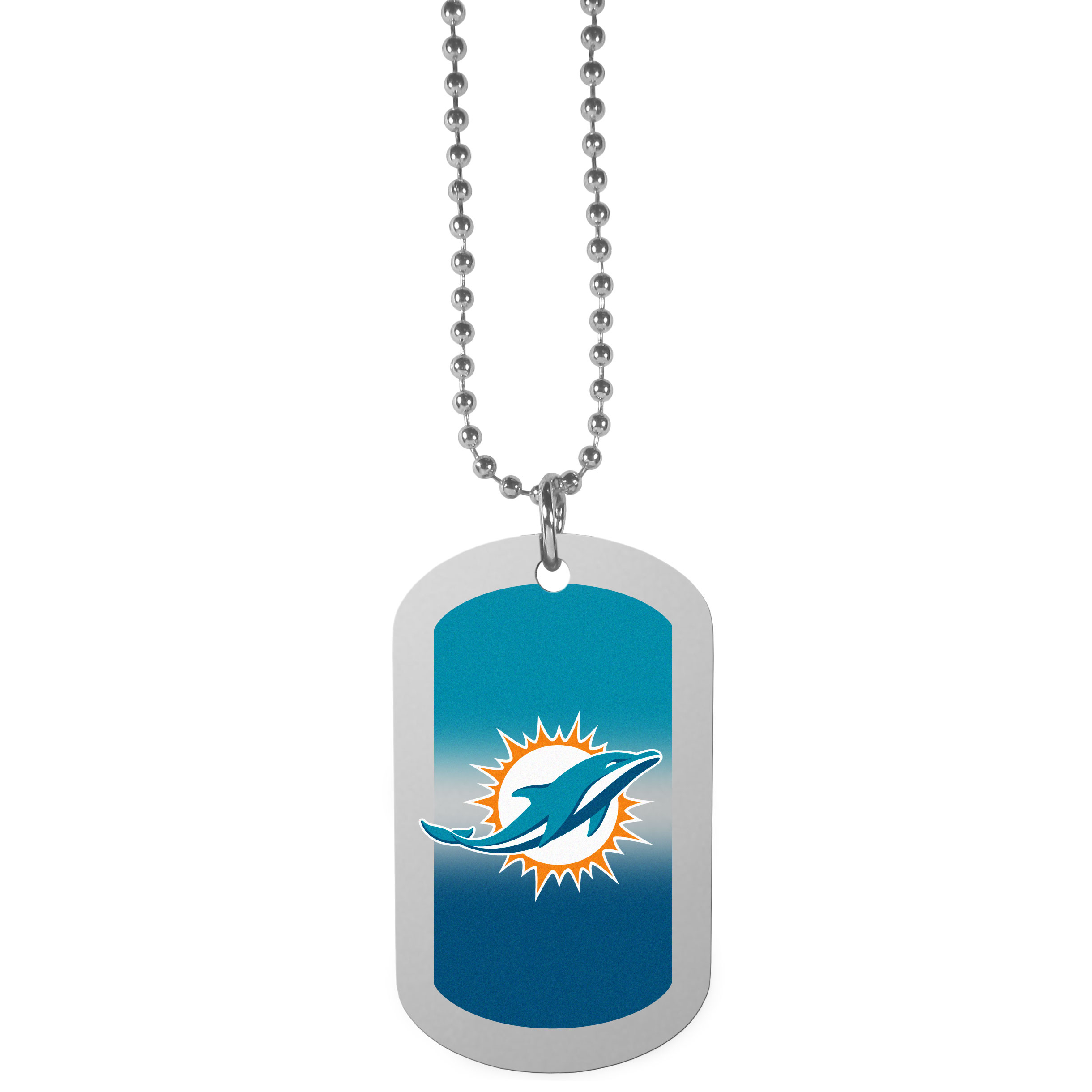 Miami Dolphins Team Tag Necklace    