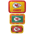 Kansas City Chiefs Nested Serving Trays, 3pk