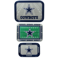 Dallas Cowboys Nested Serving Trays, 3pk