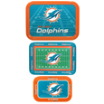 Miami Dolphins Nested Serving Trays, 3pk