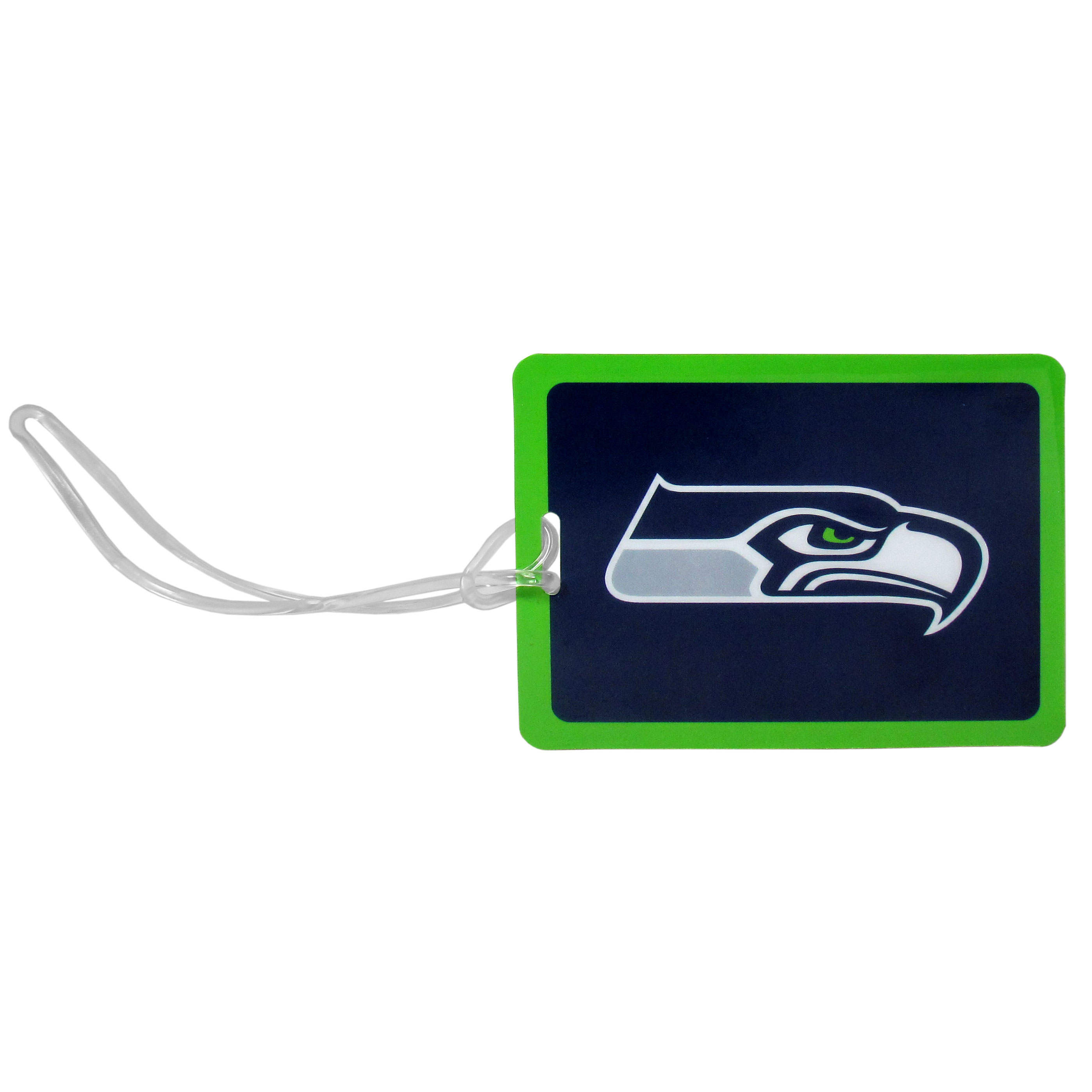 Seattle Seahawks Vinyl Luggage Tag