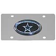 Dallas Cowboys Steel License Plate with Domed Emblem