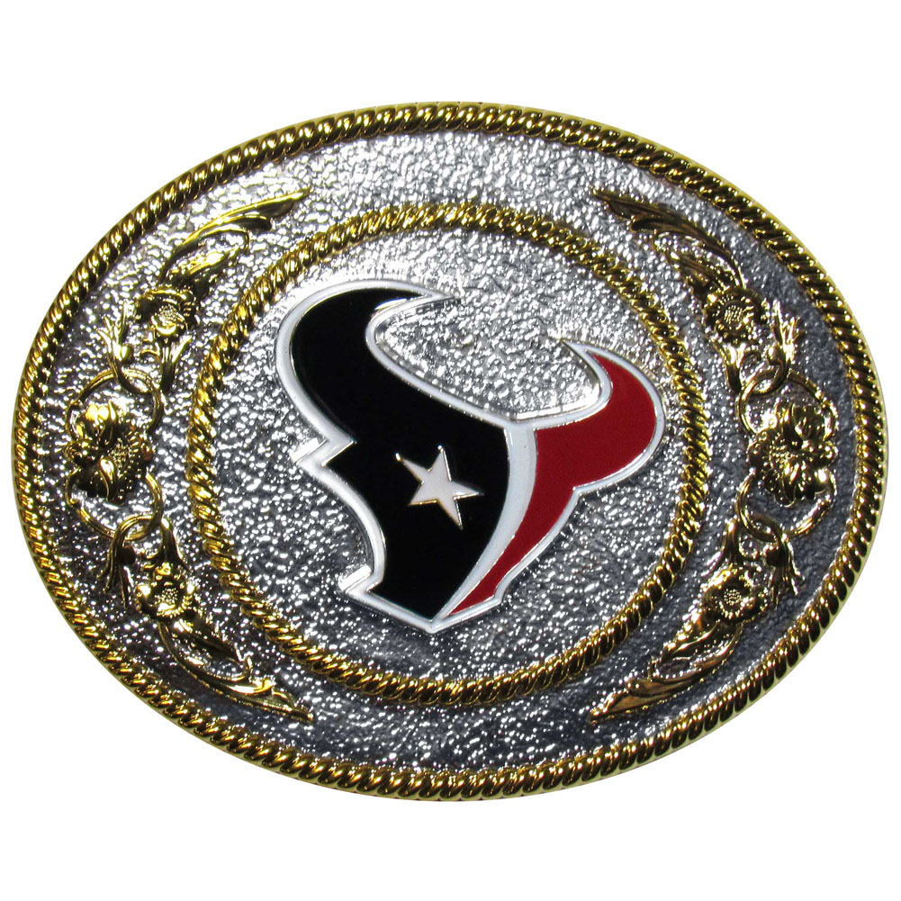 Houston Texans 2-Toned Belt Buckle    