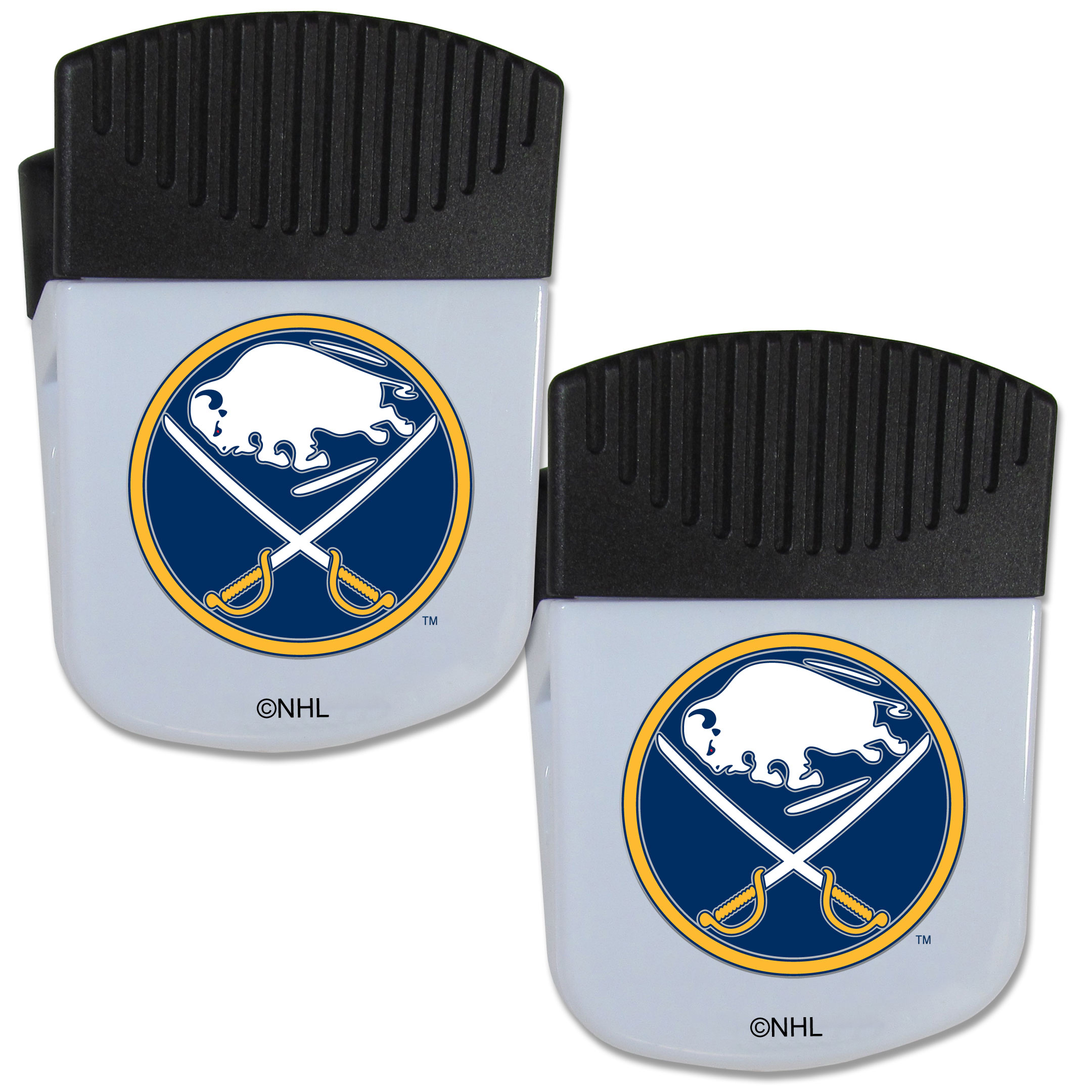 Buffalo Sabres? Chip Clip Magnet with Bottle Opener, 2 pack    