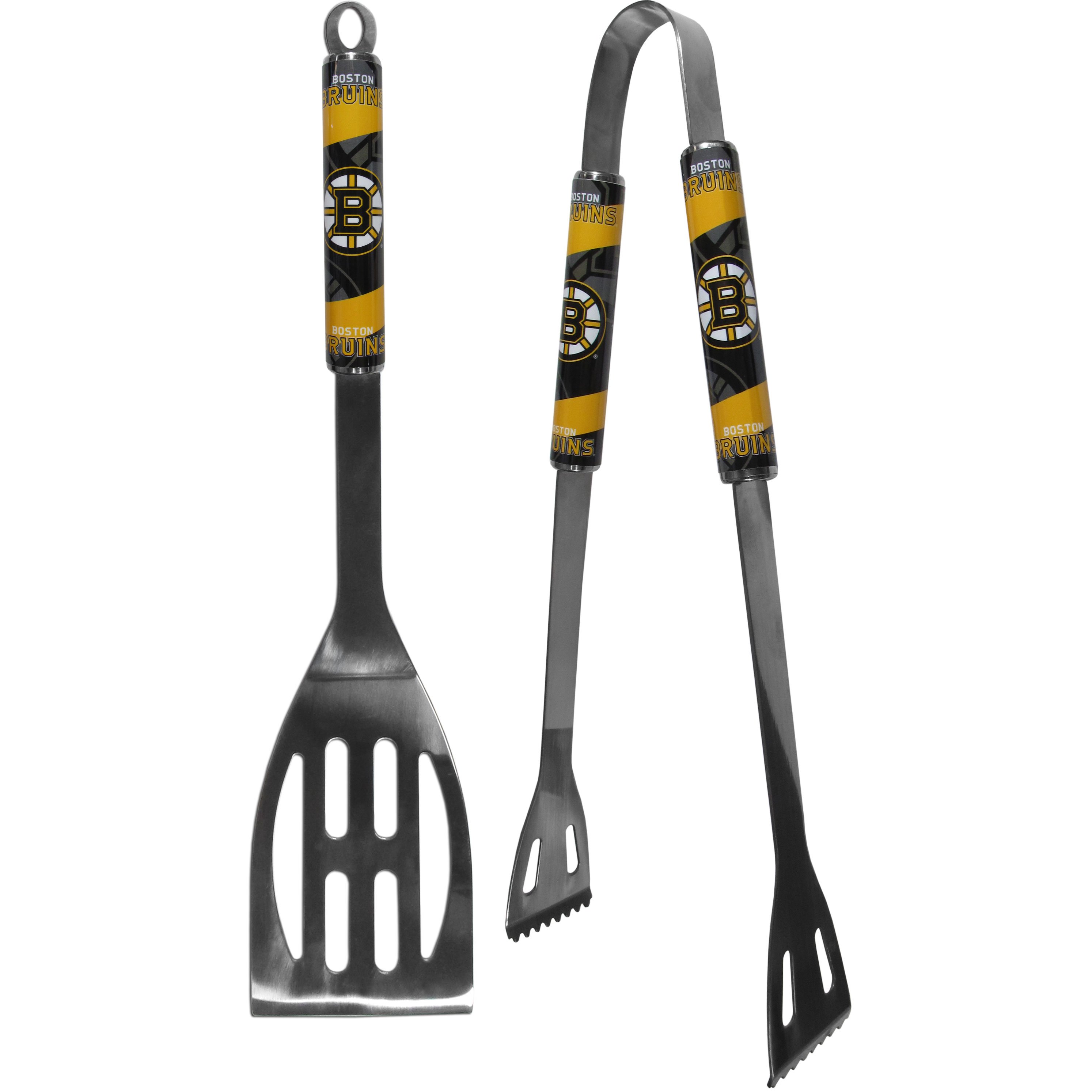 Boston Bruins? 2 pc Steel BBQ Tool Set    