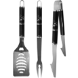 San Jose Sharks® 3 pc Steel BBQ Set in Black