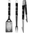 Edmonton Oilers® 3 pc Steel BBQ Set in Black