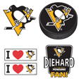 Pittsburgh Penguins® 5 pack of 4 inch Decals