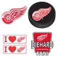 Detroit Red Wings® 5 pack of 4 inch Decals