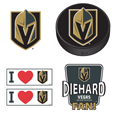 Vegas Golden Knights® 5 pack of 4 inch Decals
