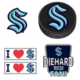 Seattle Kraken 5 pack of 4 inch Decals