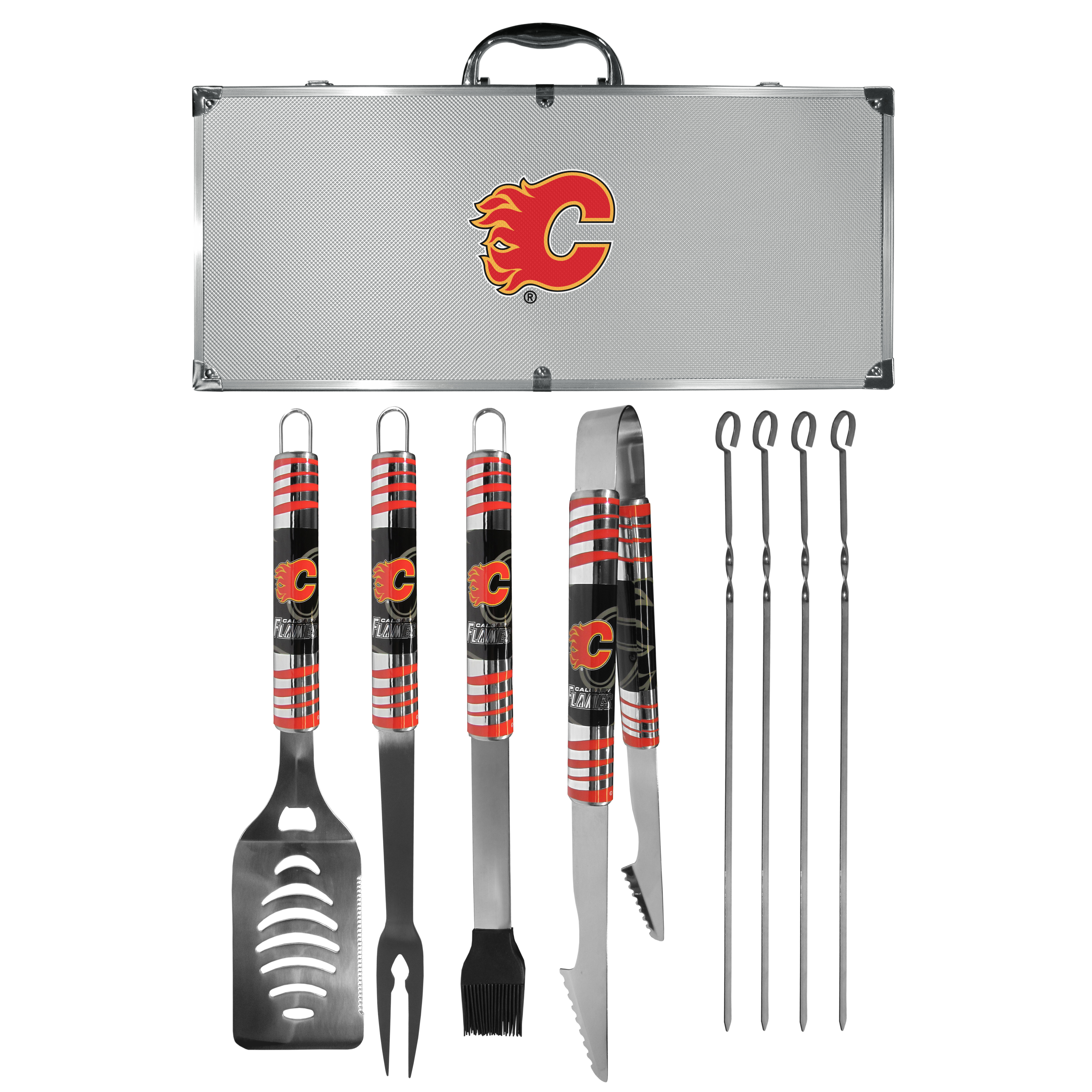 Calgary Flames? 8 pc Tailgater BBQ Set    