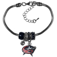 Columbus Blue Jackets® Euro Bead Bracelet