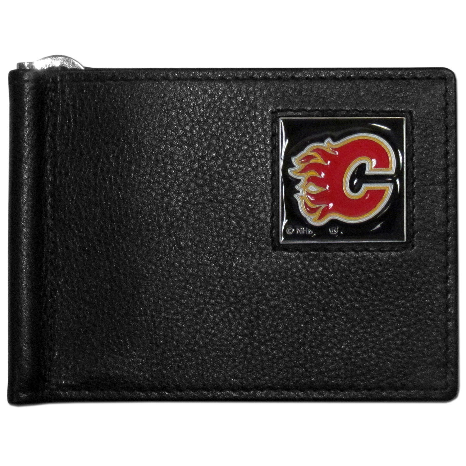 Calgary Flames? Leather Bill Clip Wallet    