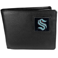 Seattle Kraken™ Leather Bi-fold Wallet Packaged in Gift Box