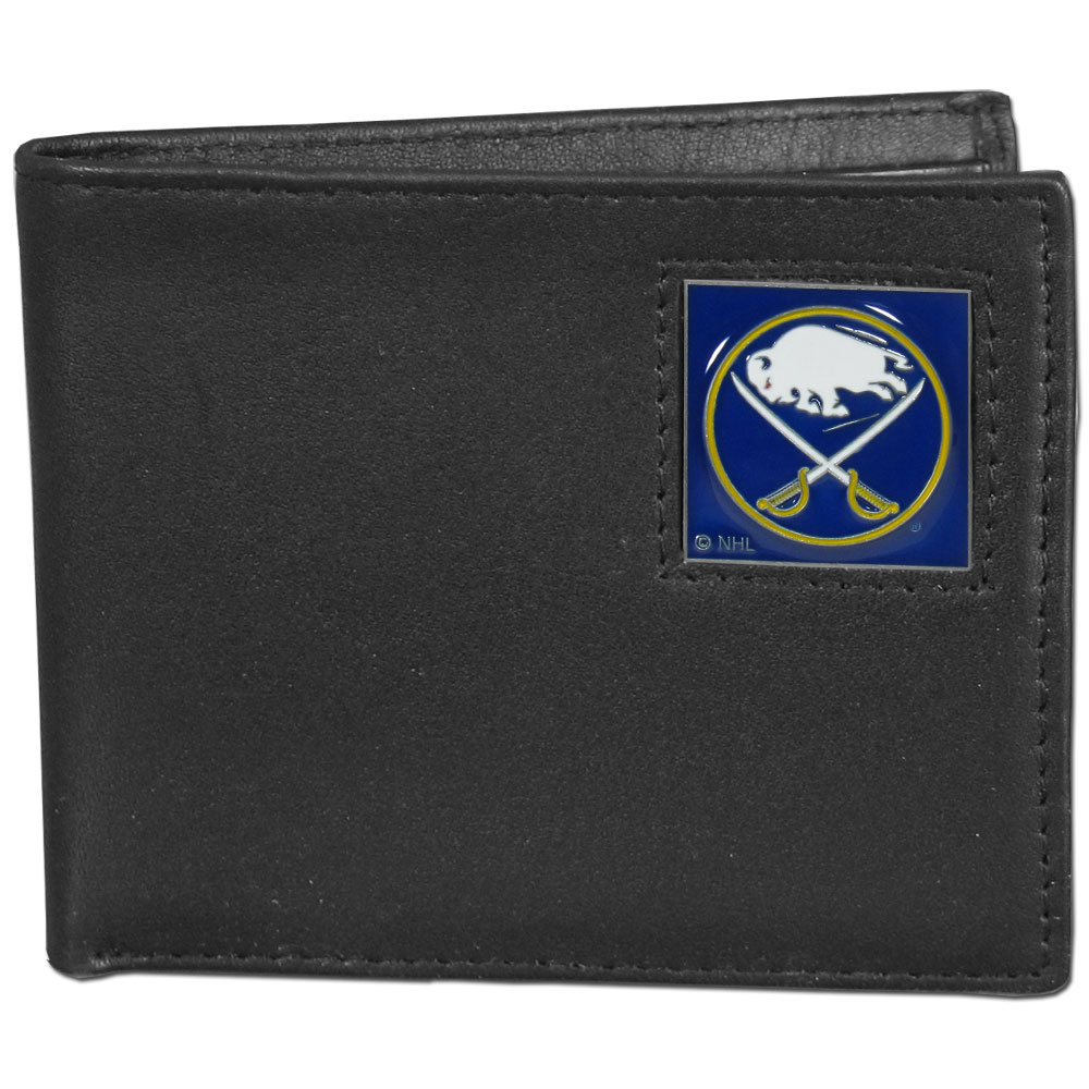 Buffalo Sabres? Leather Bi-fold Wallet Packaged in Gift Box    