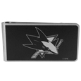 San Jose Sharks® Black and Steel Money Clip