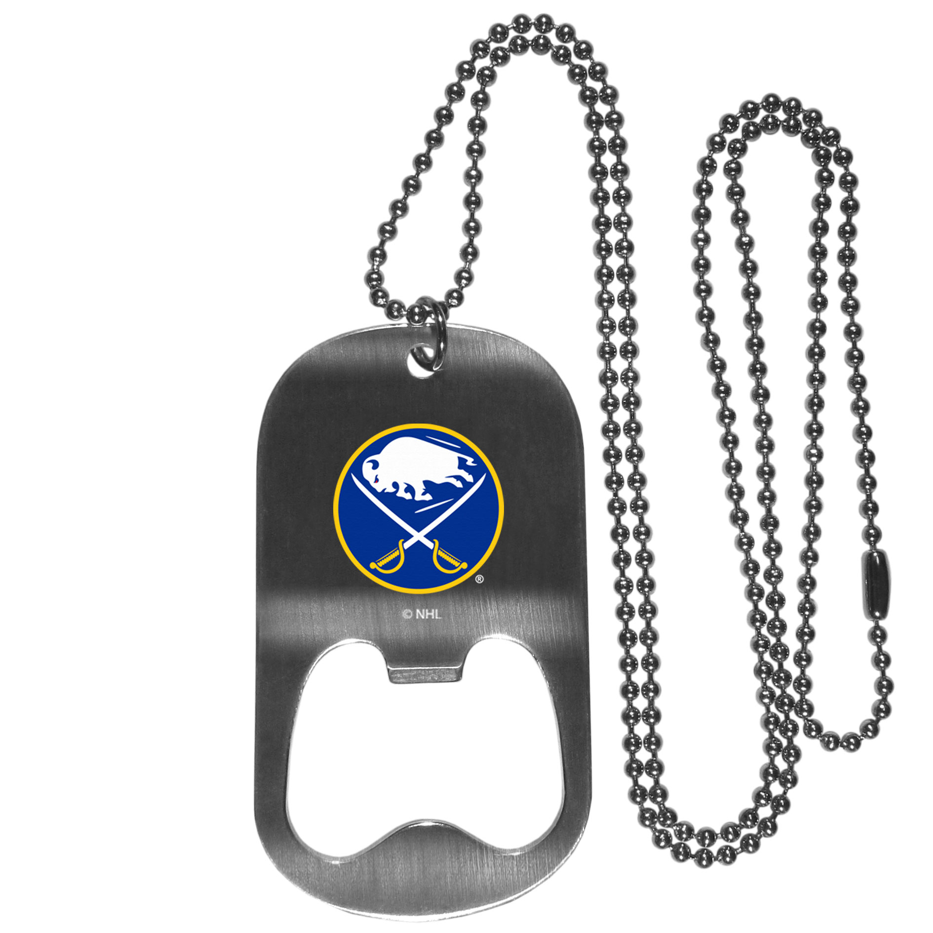 Buffalo Sabres? Bottle Opener Tag Necklace    