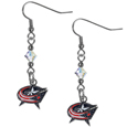 Columbus Blue Jackets® Crystal Dangle Earrings