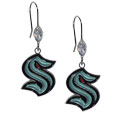 Seattle Kraken™ Crystal Dangle Earrings