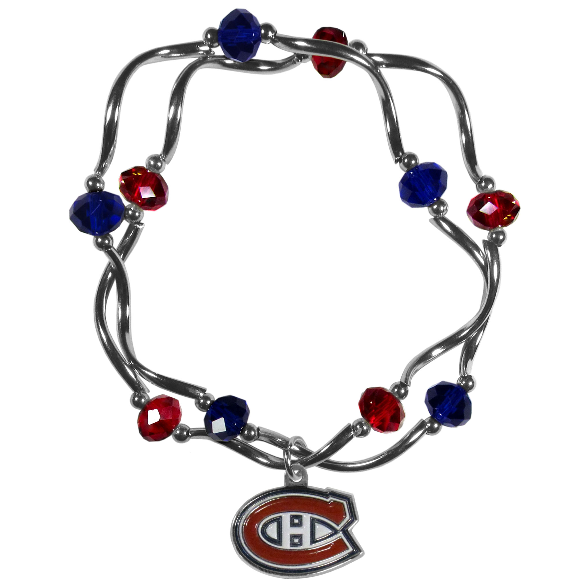 Montreal Canadiens? Crystal Bead Bracelet    