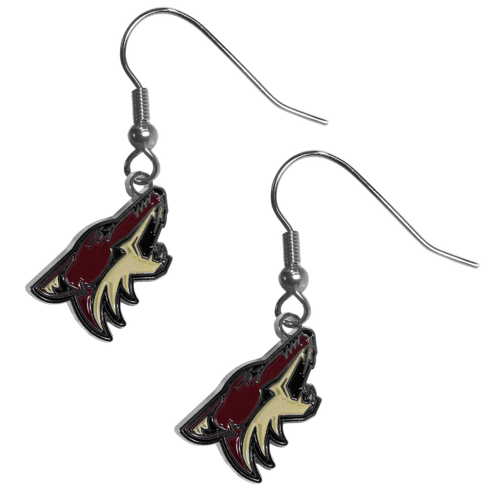 Arizona Coyotes? Chrome Dangle Earrings    