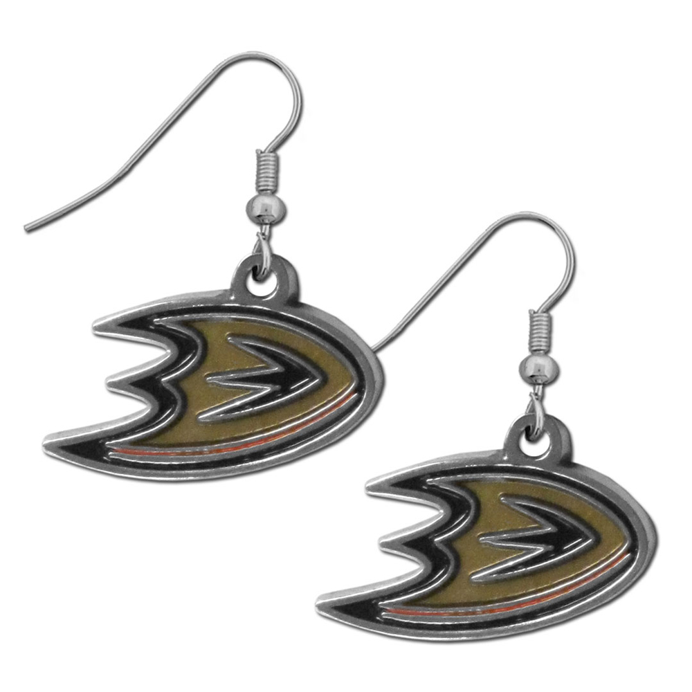 Anaheim Ducks? Chrome Dangle Earrings    