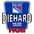 New York Rangers® Die-Hard Fan Auto Decal