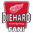 Detroit Red Wings® Die-Hard Fan Auto Decal