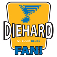 St. Louis Blues® Die-Hard Fan Auto Decal