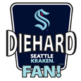 Seattle Kraken Die-Hard Fan Auto Decal