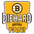 Boston Bruins® Die-Hard Fan Auto Decal