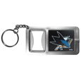 San Jose Sharks® Flashlight Key Chain with Bottle Opener