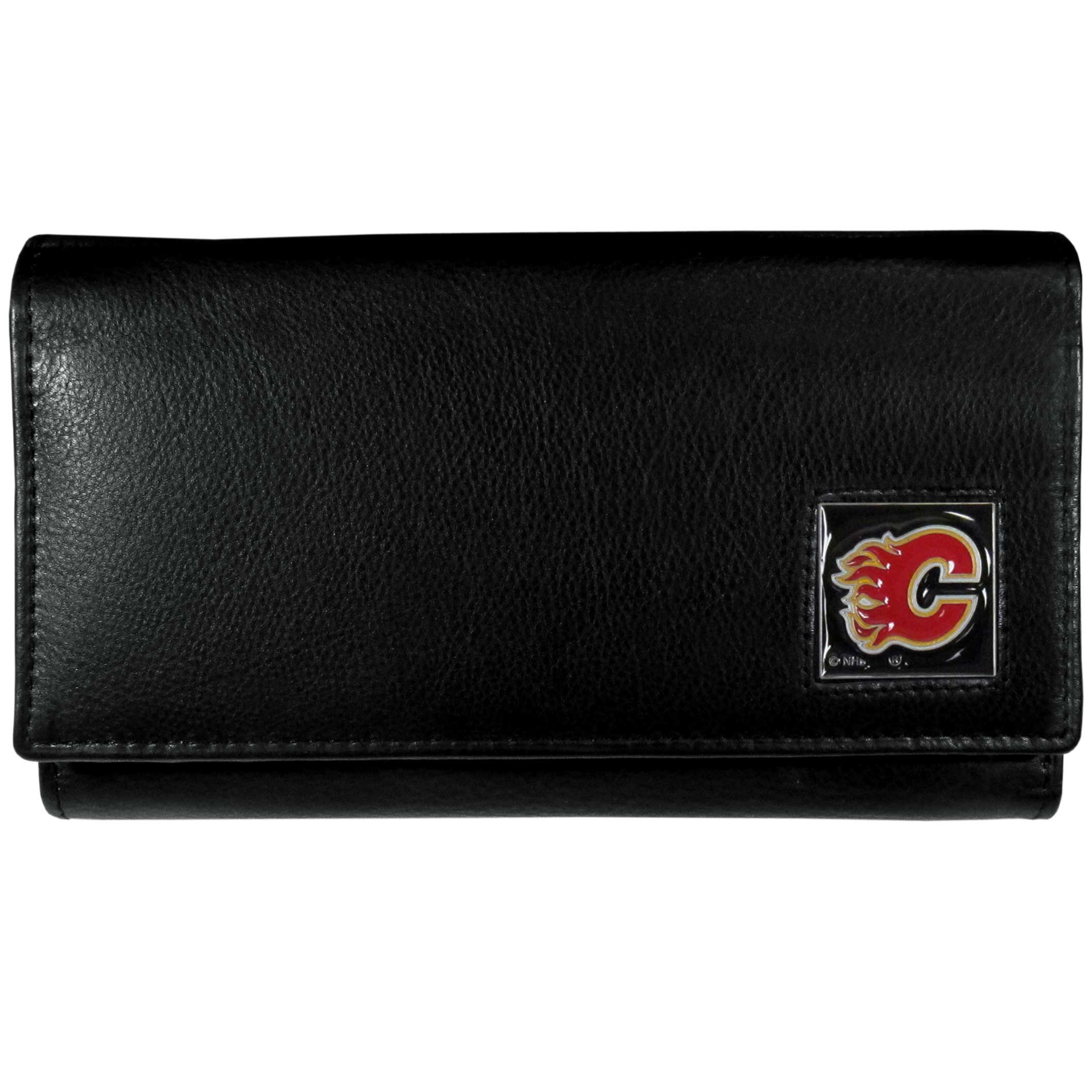 Calgary Flames? Leather Women's Wallet    