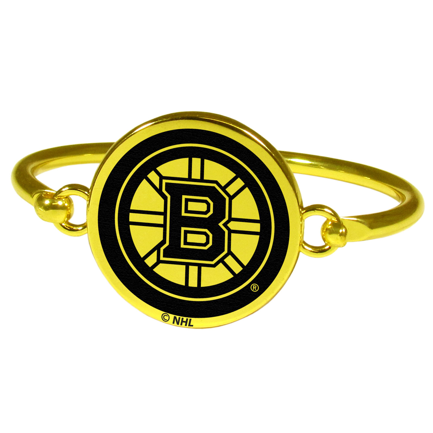 Boston Bruins? Gold Tone Bangle Bracelet    