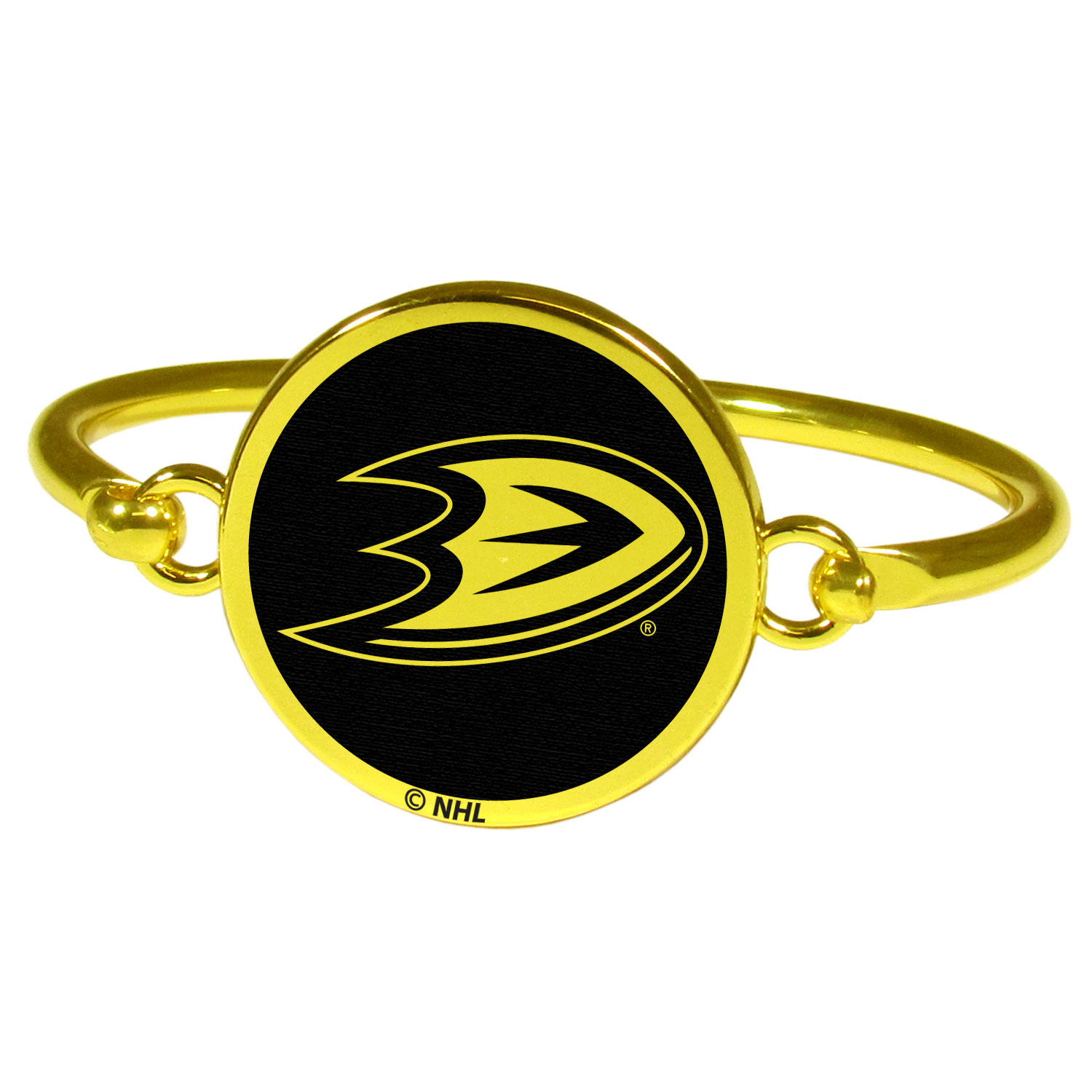 Anaheim Ducks? Gold Tone Bangle Bracelet    