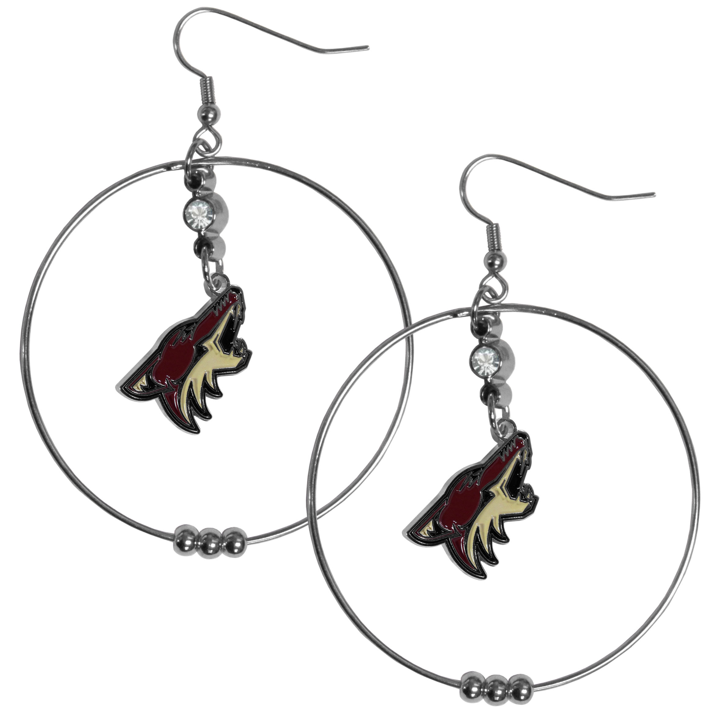 Arizona Coyotes? 2 Inch Hoop Earrings    