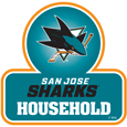 San Jose Sharks® Household Auto Decal