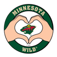 Minnesota Wild® Heart Hands Decal